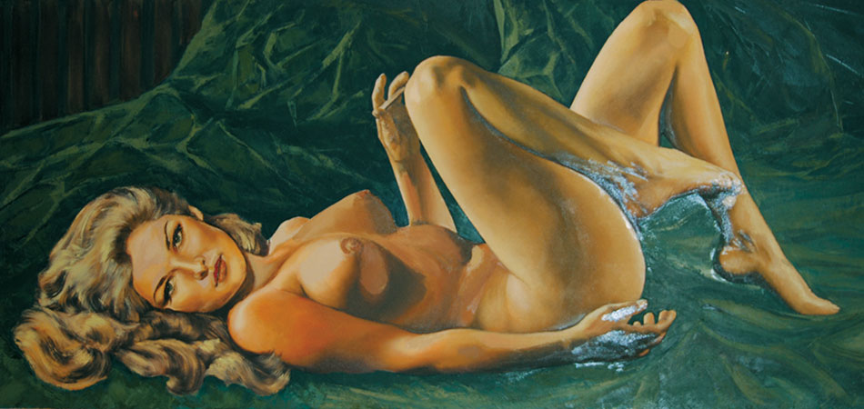 " Nud pictură ulei pe panză "